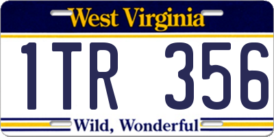 WV license plate 1TR356