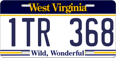 WV license plate 1TR368