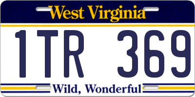 WV license plate 1TR369