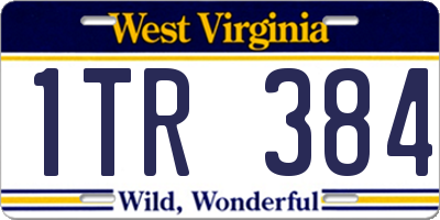 WV license plate 1TR384
