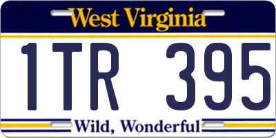 WV license plate 1TR395