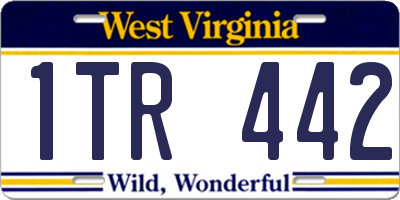 WV license plate 1TR442