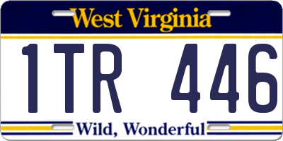 WV license plate 1TR446