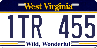 WV license plate 1TR455