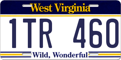 WV license plate 1TR460