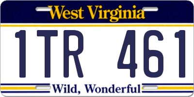 WV license plate 1TR461