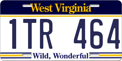WV license plate 1TR464