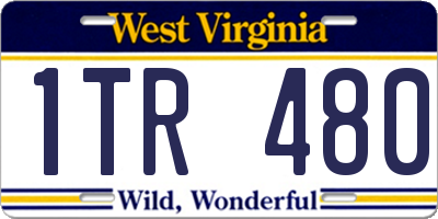 WV license plate 1TR480
