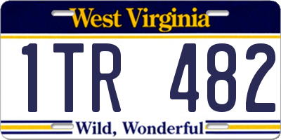 WV license plate 1TR482