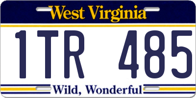 WV license plate 1TR485