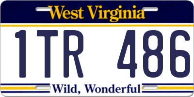 WV license plate 1TR486