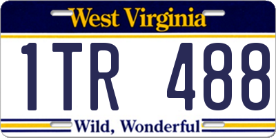 WV license plate 1TR488