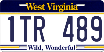 WV license plate 1TR489
