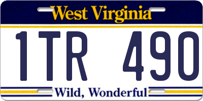 WV license plate 1TR490