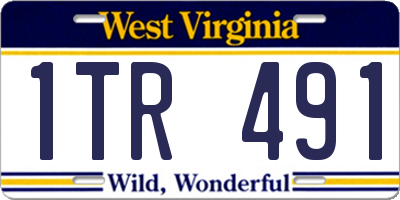 WV license plate 1TR491