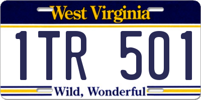 WV license plate 1TR501