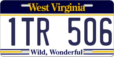 WV license plate 1TR506