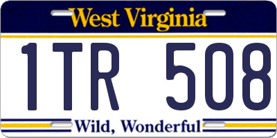 WV license plate 1TR508