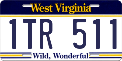 WV license plate 1TR511