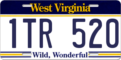 WV license plate 1TR520