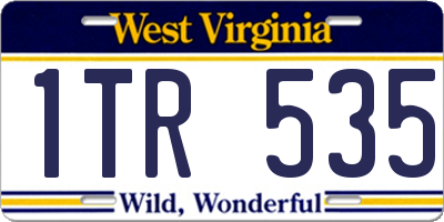 WV license plate 1TR535
