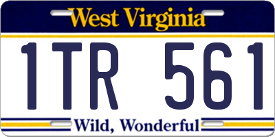 WV license plate 1TR561