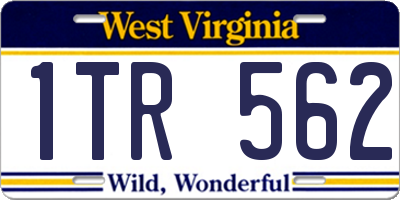 WV license plate 1TR562