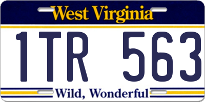 WV license plate 1TR563