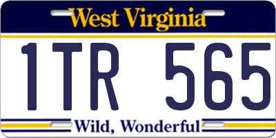 WV license plate 1TR565