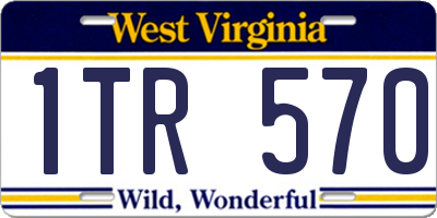 WV license plate 1TR570