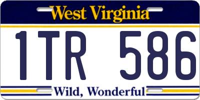 WV license plate 1TR586