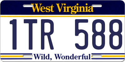 WV license plate 1TR588