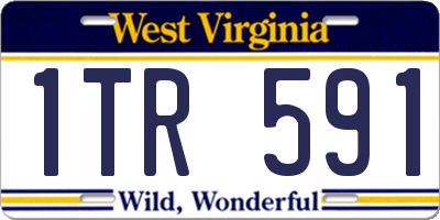 WV license plate 1TR591