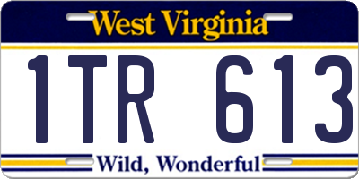 WV license plate 1TR613