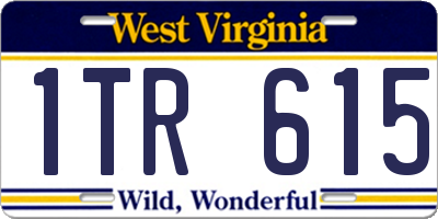 WV license plate 1TR615