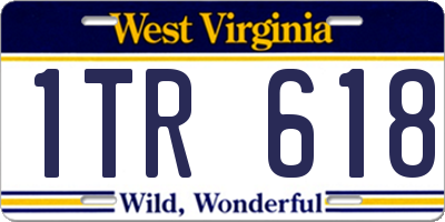 WV license plate 1TR618
