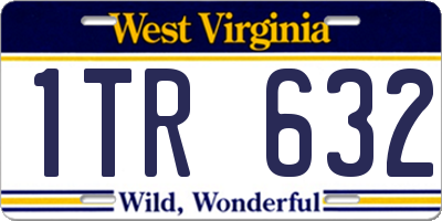 WV license plate 1TR632