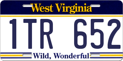 WV license plate 1TR652
