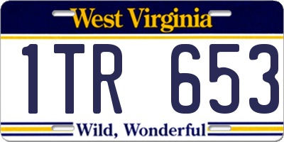 WV license plate 1TR653