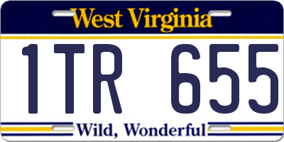 WV license plate 1TR655