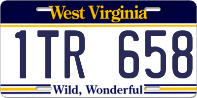 WV license plate 1TR658