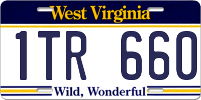 WV license plate 1TR660