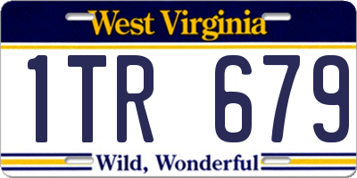 WV license plate 1TR679