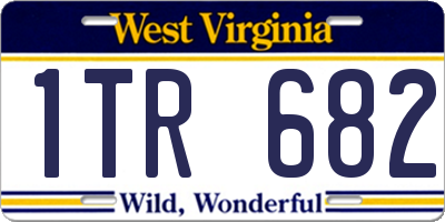 WV license plate 1TR682