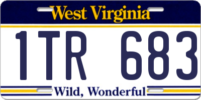 WV license plate 1TR683