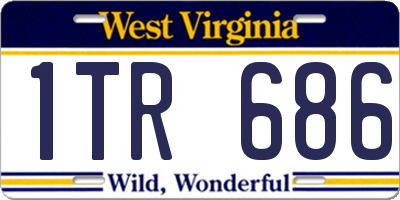 WV license plate 1TR686