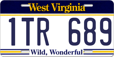 WV license plate 1TR689