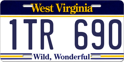 WV license plate 1TR690