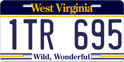 WV license plate 1TR695