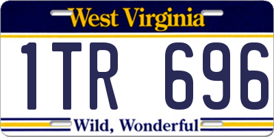 WV license plate 1TR696
